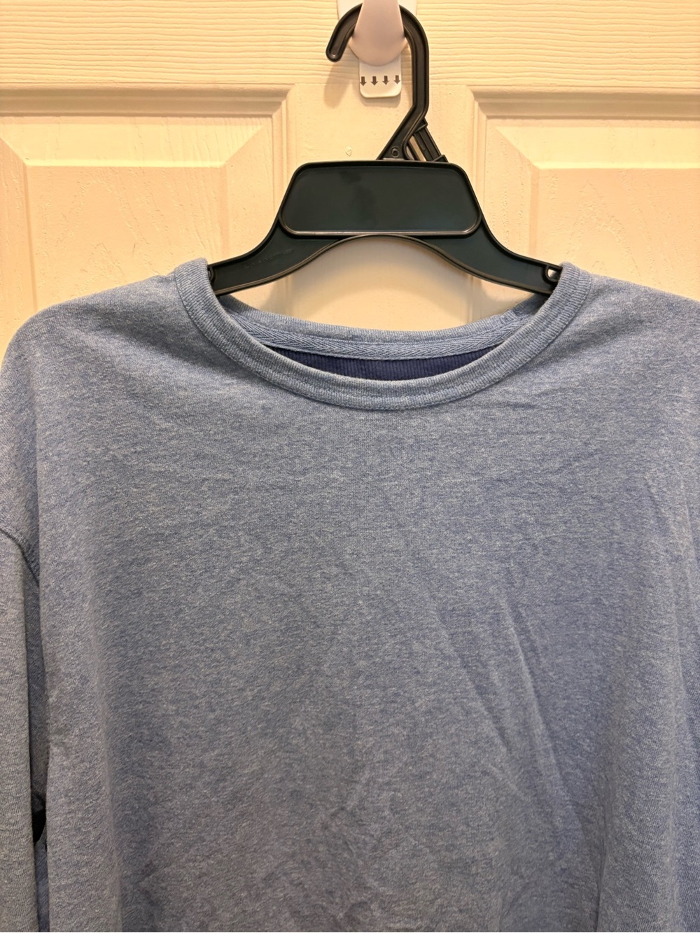 George Heather Light Blue Long-Sleeve Crewneck Tee